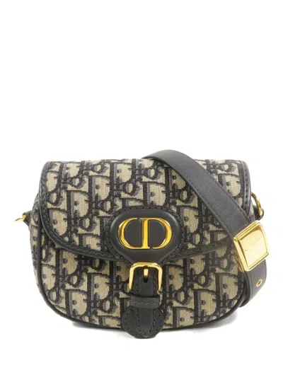 Pre-owned Dior Mini Bobby Shoulder Bag In Blue