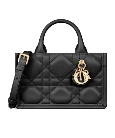 Dior Mini Book Tote Shoulder Bag In Black