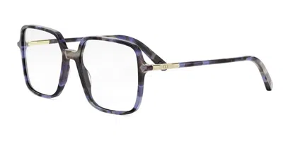Dior Mini Cd O S2i Women's Glasses, Tortoiseshell, Size 52 In Gray