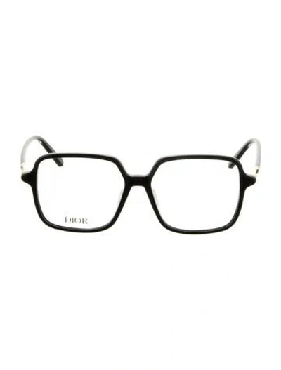 Pre-owned Dior Mini Cd Square Eyeglasses W/ Tags In Black