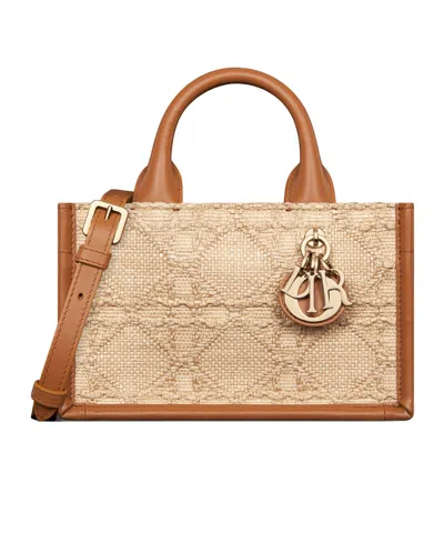 Dior Mini  Book Tote In Neutral