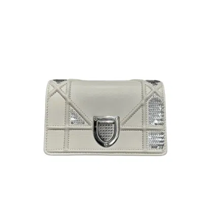 Dior Mini Ama White In Grey