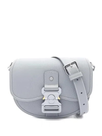 Pre-owned Dior Mini Gallop Buckled Shoulder Bag In Blue