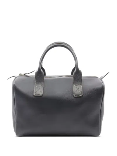 Pre-owned Dior Mini Honeycomb Duffle Bag In Black