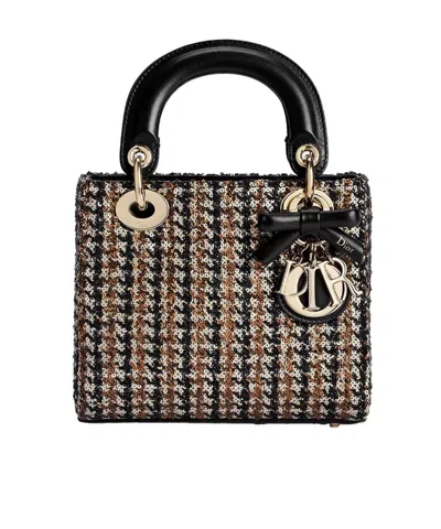 Dior Mini Lady  Shoulder Bag In Black