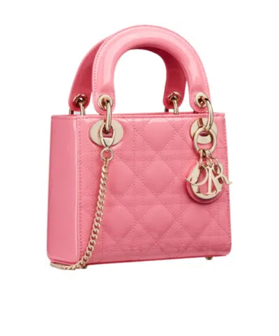 Dior Mini Lady  Shoulder Bag In Pink