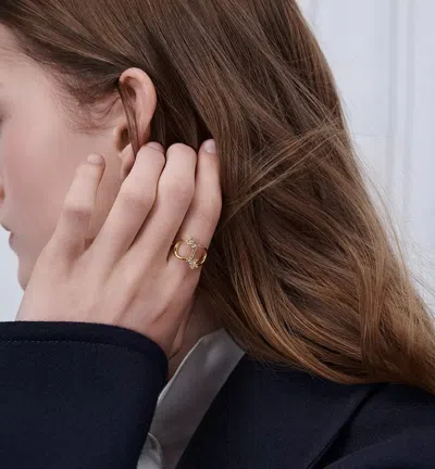 Dior Mini Lily Ring In Gold