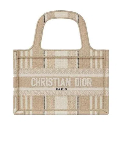 Dior Mini Logo Handbag In Nude