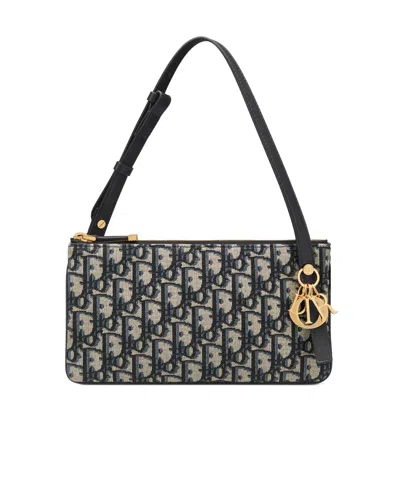 Dior Mini My  Duo Logo Shoulder Bag In Black