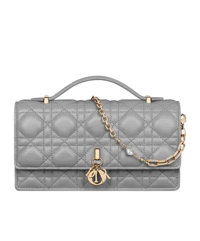 Dior Mini Sac My  In Gray