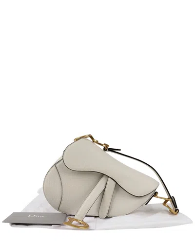 Dior Mini Saddle Shoulder Bag (authentic Pre-loved) In Gray