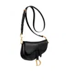 Dior Mini Saddle Shoulder Bag In Black