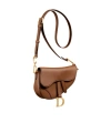 Dior Mini Saddle Shoulder Bag In Brown
