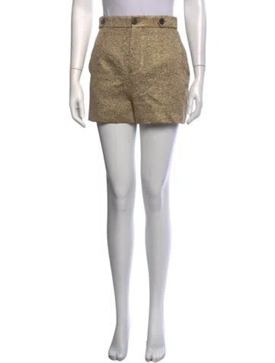 Pre-owned Dior Mini Shorts In Gold/metallic