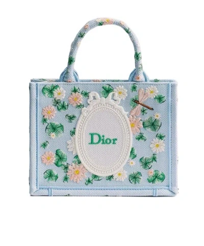 Dior Mini Shoulder Bag In Blue