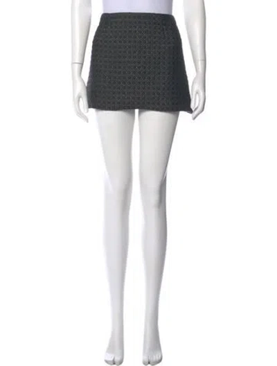 Pre-owned Dior Mini Skirt In Blue