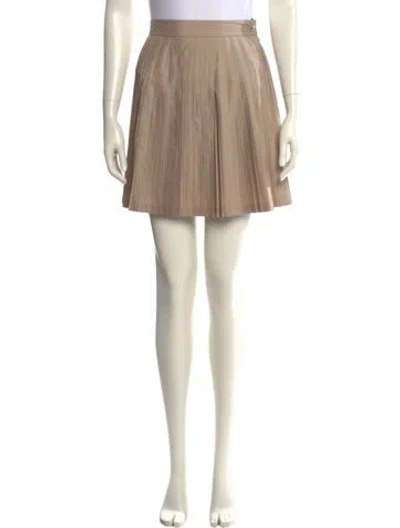 Pre-owned Dior Mini Skirt In Neutral