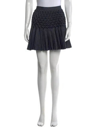 Pre-owned Dior Mini Skirt W/ Tags In Blue