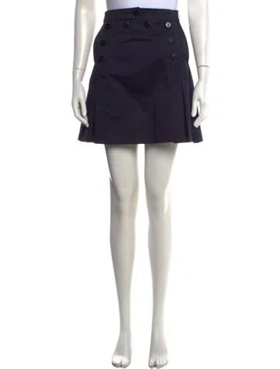 Pre-owned Dior Mini Skirt W/ Tags In Blue
