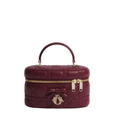 Dior Mini Vanity In Burgundy
