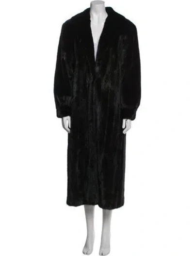 Pre-owned Dior Mink Fur Coat In Black