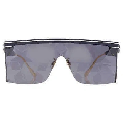 Pre-owned Dior Mirror Blue Star Print Shield Ladies Sunglasses Club M1u Cd40042u 91c In Multi