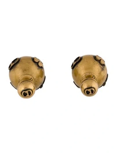 Pre-owned Dior Mise En  Tribal Stud Earrings In Multi