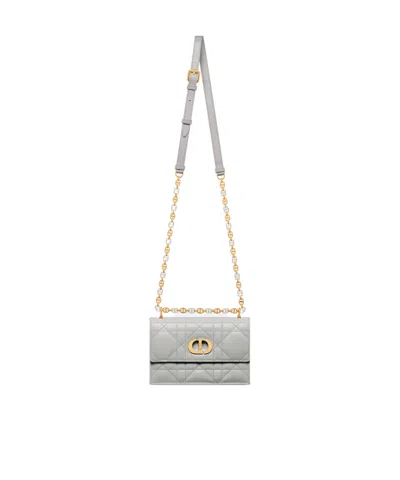 Dior Miss Caro Mini Bag In Gray