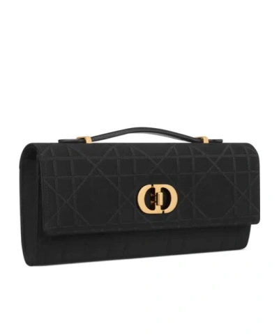 Dior Miss Caro Top Handle Bag In Black