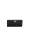 Dior Miss Caro Voyageur Slim Wallet In Black