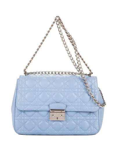 Pre-owned Dior Miss  Chain Shoulder Bag In Blue
