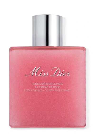 Dior Miss  Exfoliating Body Oil With Rose Extract 175ml In White