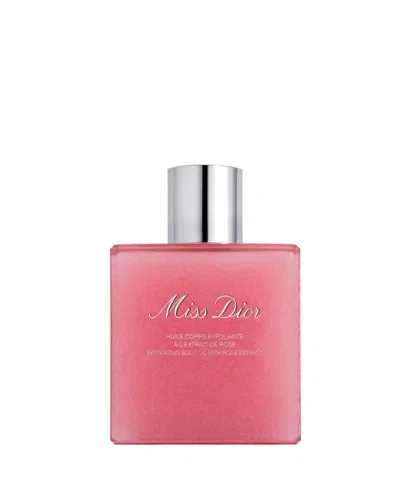 Dior Miss Exfoliating Body Oil With Rose Extract In No Color
