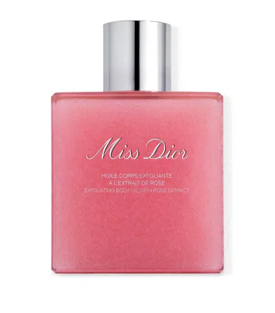 Dior Miss  Exfoliating Body Oil With Rose Extract In White