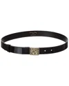 Dior Refined Leather Belt In Black