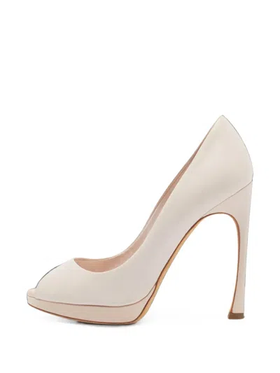 Pre-owned Dior Miss  Platform Pumps In Neutrals