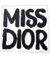 Dior Pattern Silk Scarf In Black