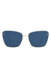 Dior Miss B2u 63mm Butterfly Sunglasses In Blue