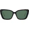 Dior Miss B5f Sunglasses In Dark Havana/green