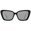 Dior Miss B5f Smoke Mirror Cat Eye Ladies Sunglasses Cd40106f 01c 56 In Gun Metal / Gunmetal