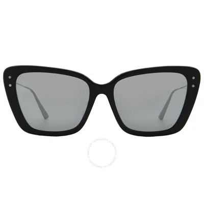 Dior Miss B5f Smoke Mirror Cat Eye Ladies Sunglasses Cd40106f 01c 56 In Gun Metal / Gunmetal