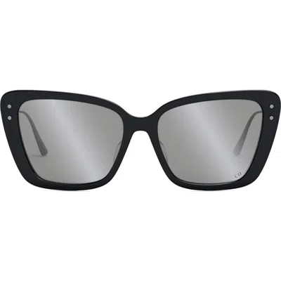 Dior Miss B5i 54mm Butterfly Sunglasses In Black
