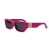 Dior Miss S1f Smoke Cat Eye Ladies Sunglasses Cd40182f 74a 56 In Pink