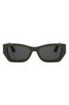 Dior Miss S1i 55mm Square Sunglasses In Black
