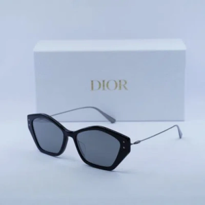 Pre-owned Dior Miss S1u 14a7 Black/silver Mirror 56-16-135 Sunglasses Authentic