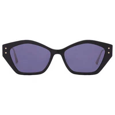 Dior Miss S1u Blue Geometric Ladies Sunglasses Cd40107u 01v 56
