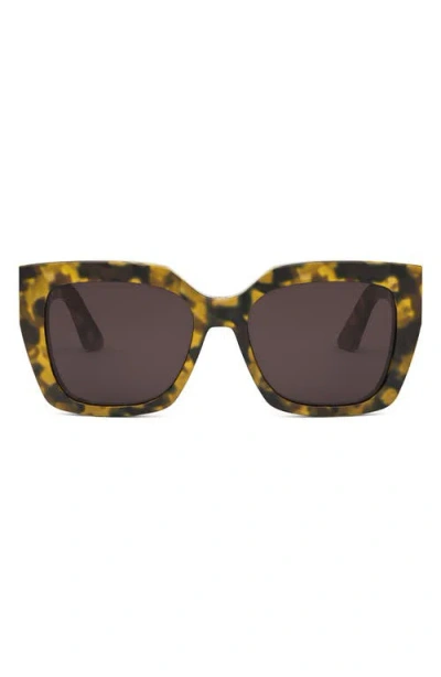 Dior Miss S21 55mm Square Sunglasses In Brown