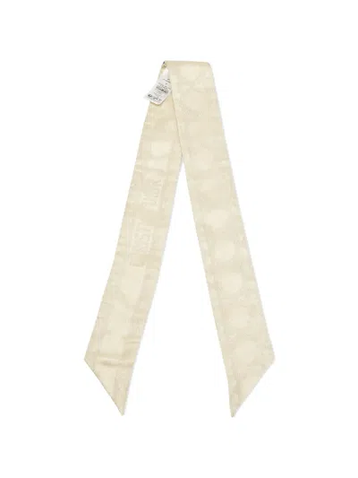 Pre-owned Dior Mitzah Logo-detail Scarf In Neutral