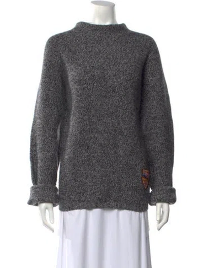 Pre-owned Dior Mock Neck Sweater In Blue