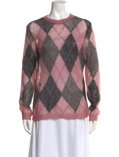 Pre-owned Dior Mohair Printed Sweater In Multi